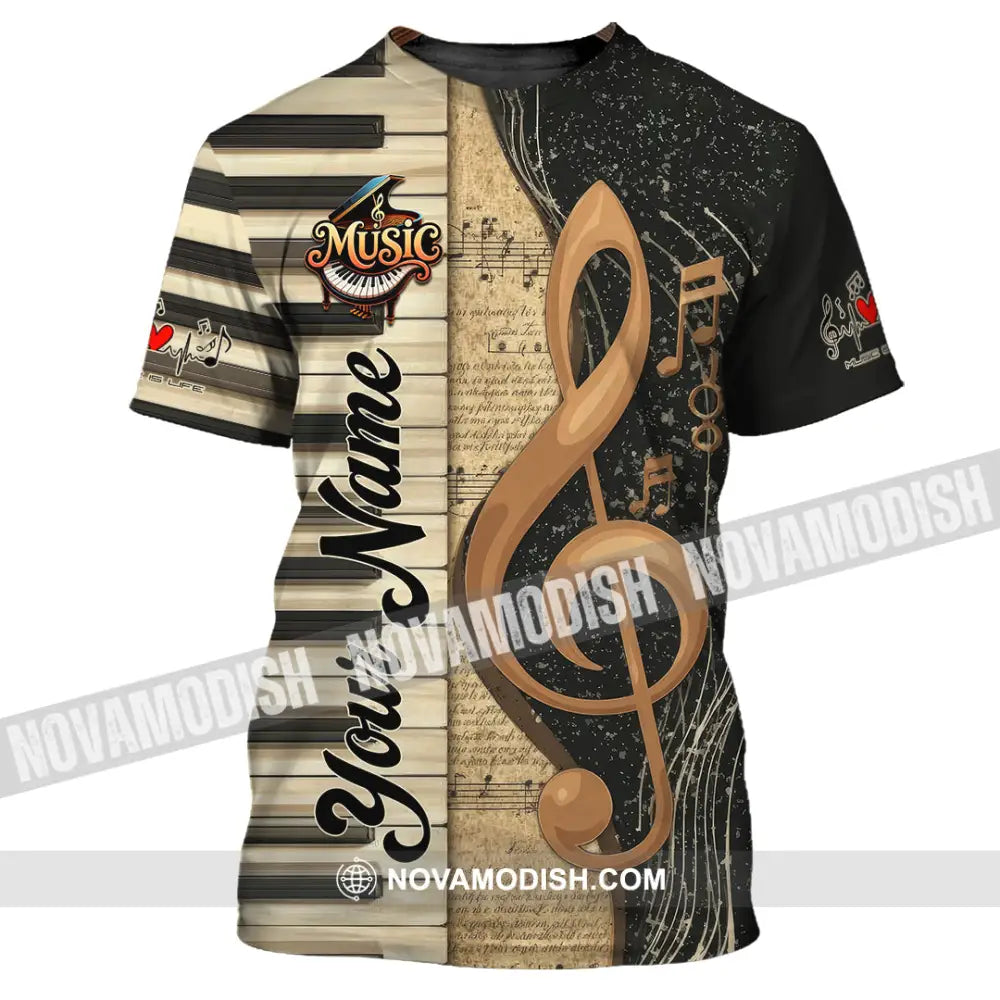 Unisex Shirt - Custom Music 3D Shirt T-Shirt / S T-shirt