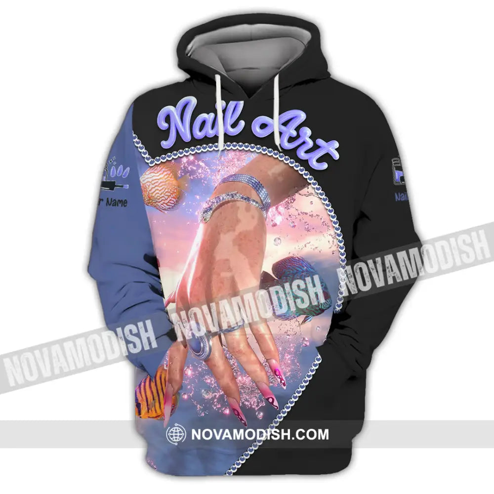 Unisex Shirt - Custom Nails Art Shirt Hoodie / S T-shirt