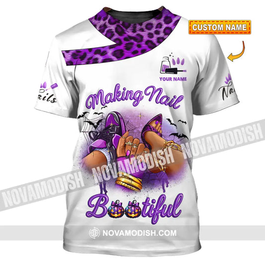 Unisex Shirt - Custom Nails Artist Halloween Shirt T-shirt