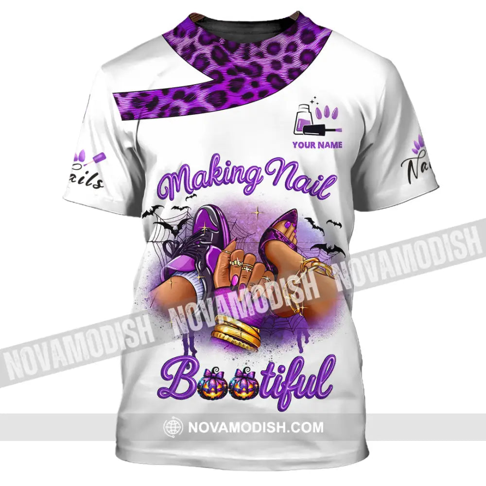 Unisex Shirt - Custom Nails Artist Halloween Shirt T-Shirt / S T-shirt