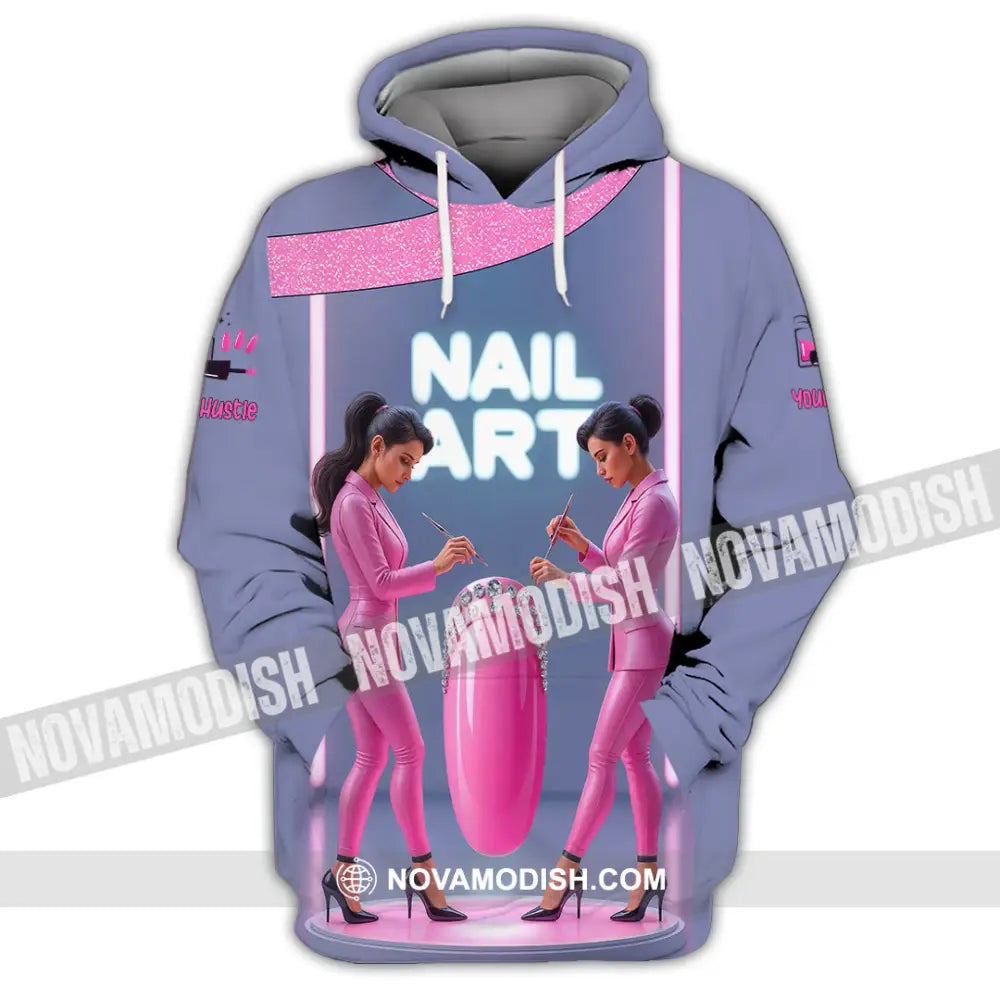 Unisex Shirt - Custom Nails Artist Shirt Hoodie / S T-shirt