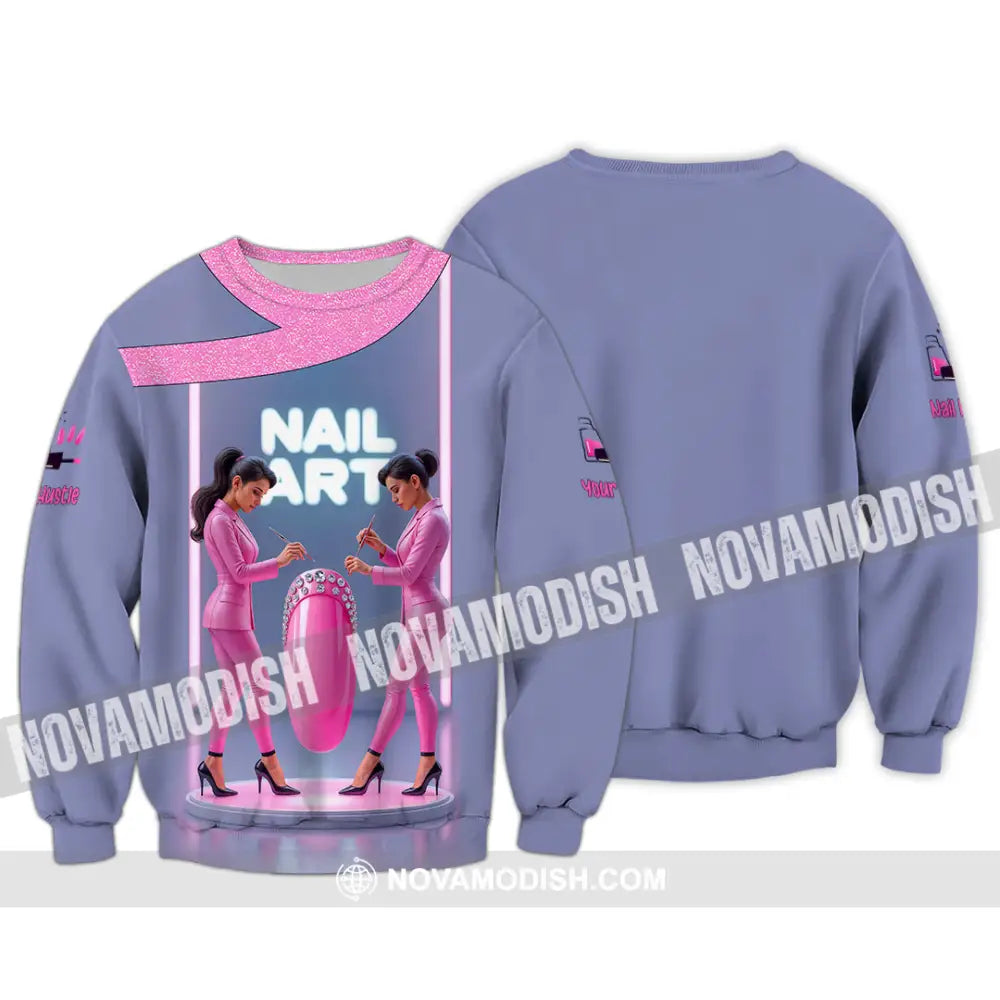 Unisex Shirt - Custom Nails Artist Shirt Long Sleeve / S T-shirt