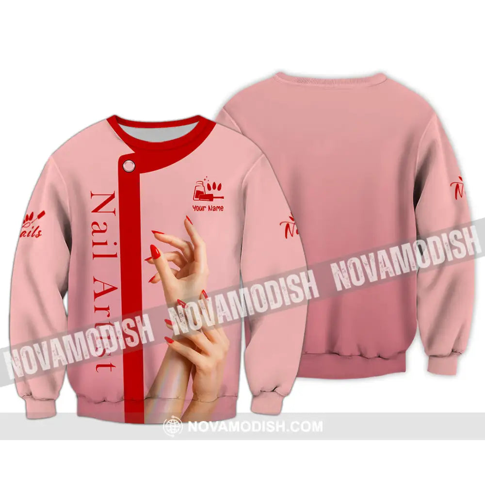 Unisex Shirt - Custom Nails Artist Shirt Long Sleeve / S T-shirt