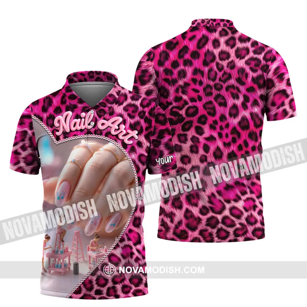 Unisex Shirt - Custom Nails Artist Shirt Polo Shirt / S T-shirt