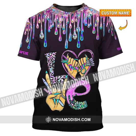 Unisex Shirt - Custom Nails Artist Shirt T-shirt