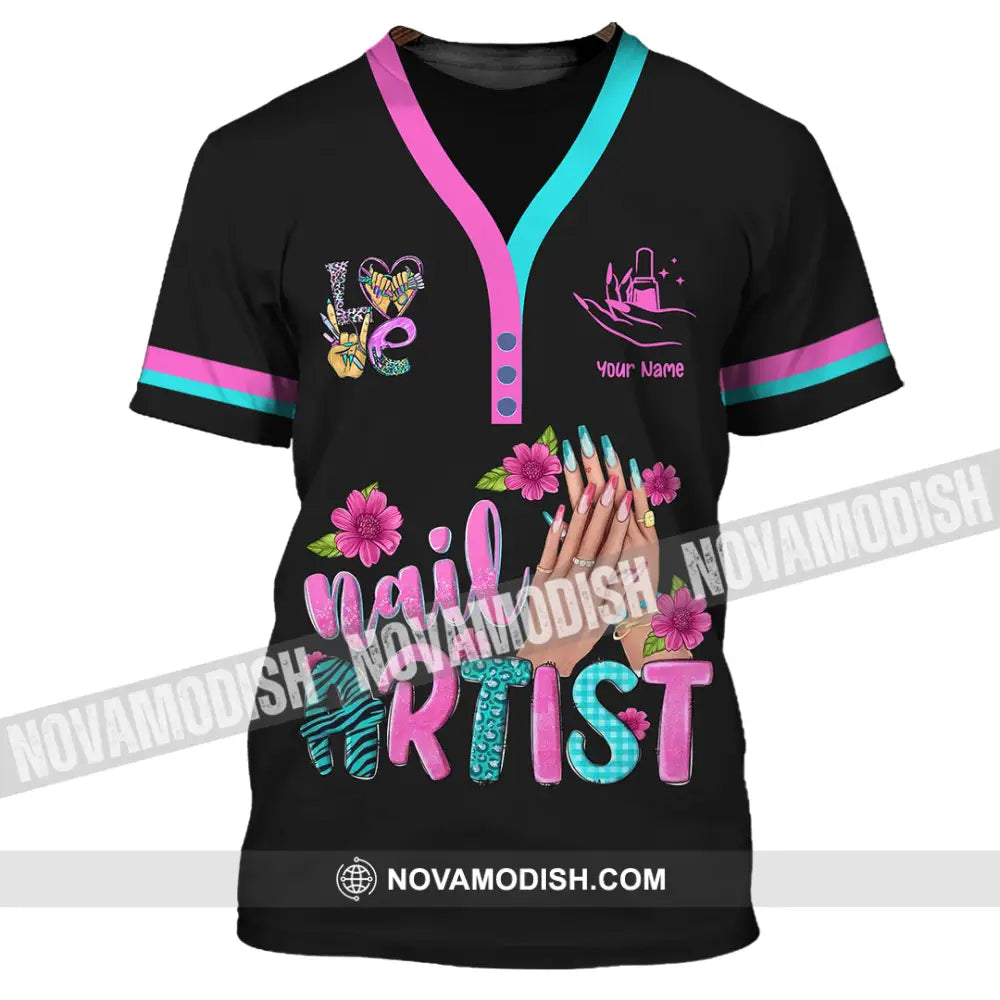 Unisex Shirt - Custom Nails Artist Shirt T-Shirt / S T-shirt