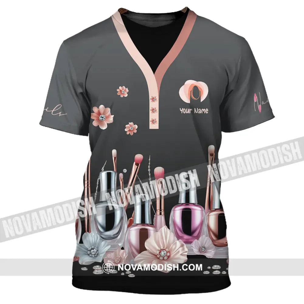 Unisex Shirt - Custom Nails Artist Shirt T-Shirt / S T-shirt