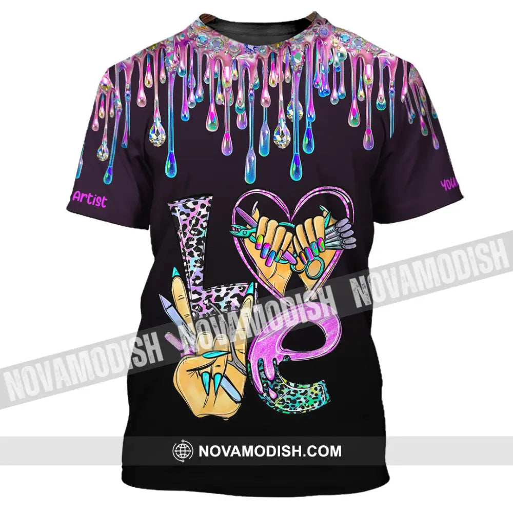 Unisex Shirt - Custom Nails Artist Shirt T-Shirt / S T-shirt