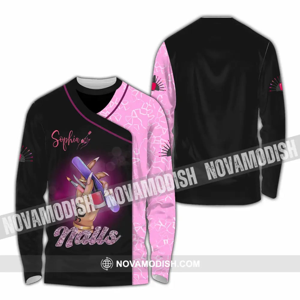 Unisex Shirt - Custom Nails Lover Shirt Long Sleeve Shirt / S T-shirt