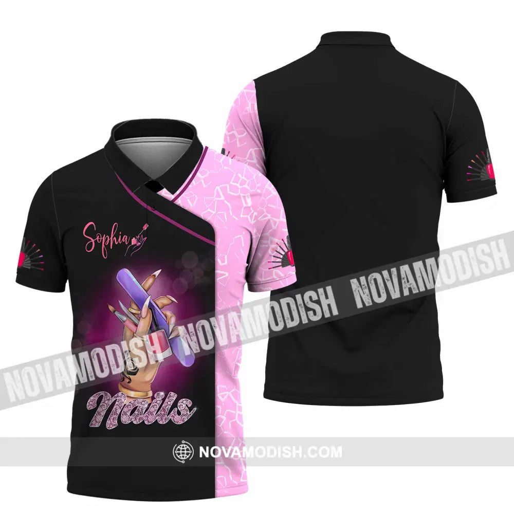 Unisex Shirt - Custom Nails Lover Shirt Polo Shirt / S T-shirt