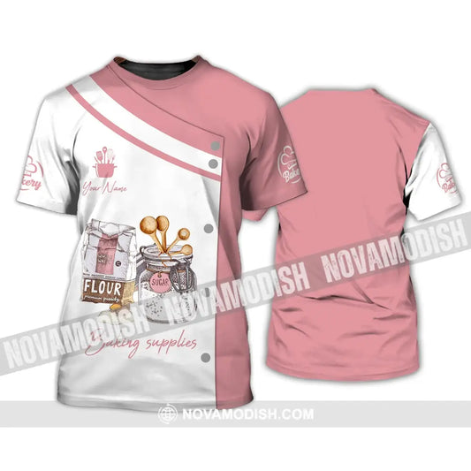Unisex Shirt - Custom Name 3D Shirt - Baking Supplies T-Shirt / S T-shirt