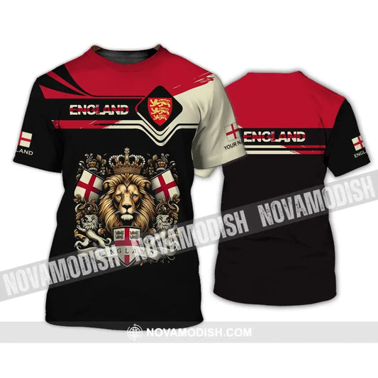 Unisex Shirt - Custom Name 3D Shirt - England Lion Queen Shirt T-Shirt / S T-shirt