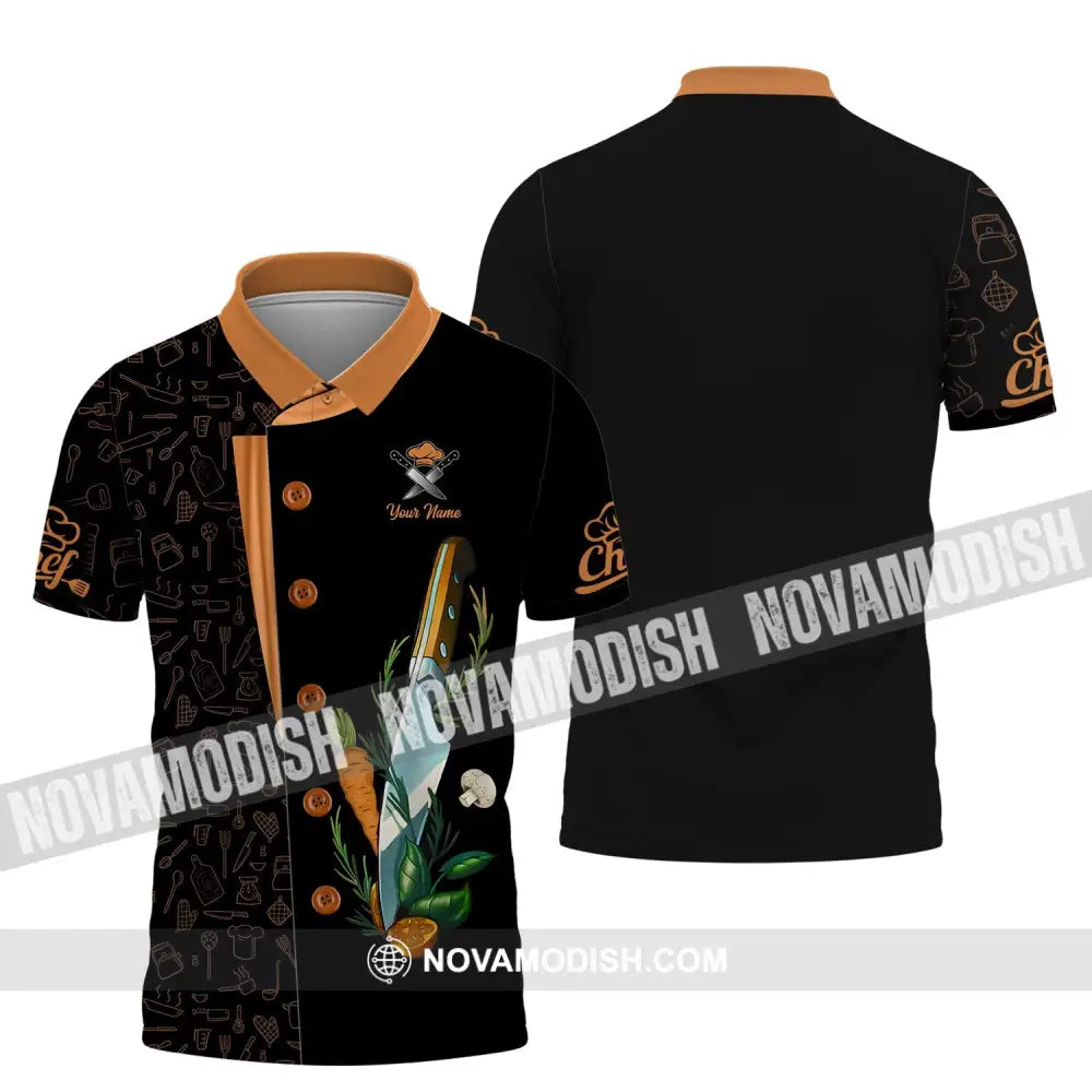 Unisex Shirt - Custom Name 3D Shirt - Kitchenware Vegetable Shirt Polo Shirt / S T-shirt