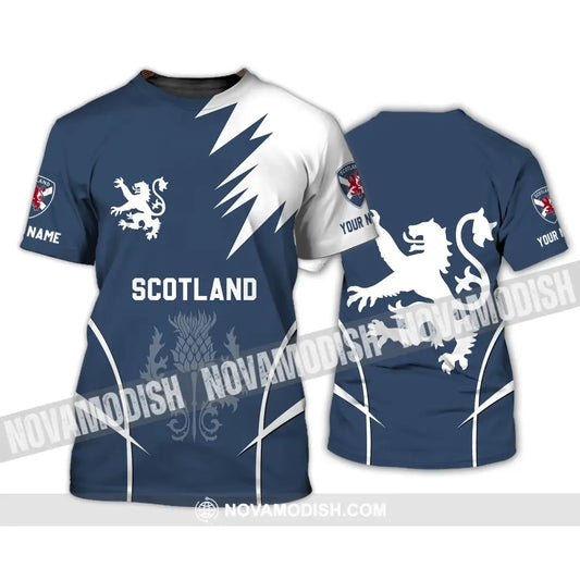 Unisex Shirt - Custom Name 3D Shirt - Scotland Logo T-Shirt / S T-shirt