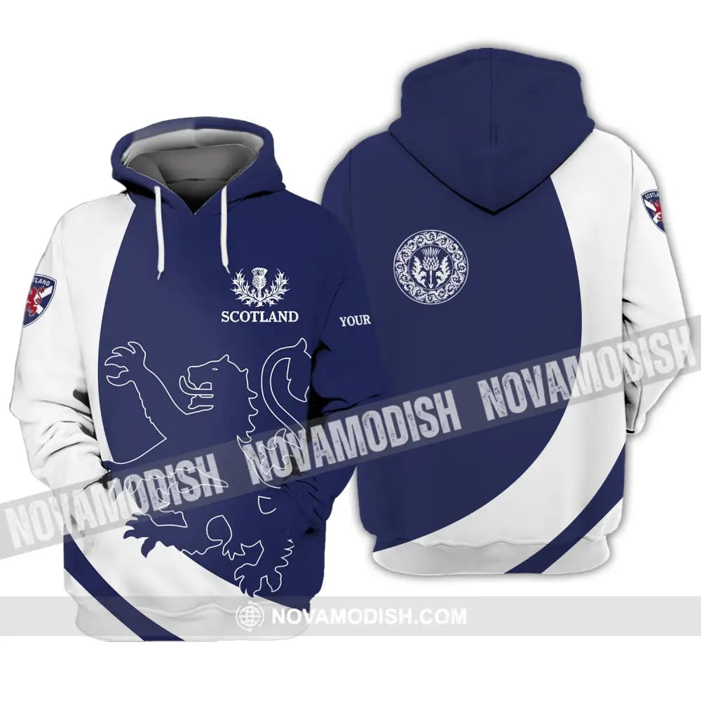 Unisex Shirt - Custom Name 3D Shirt - Scottish Logo And Name Hoodie / S T-shirt