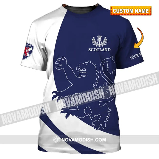 Unisex Shirt - Custom Name 3D Shirt - Scottish Logo And Name T-shirt