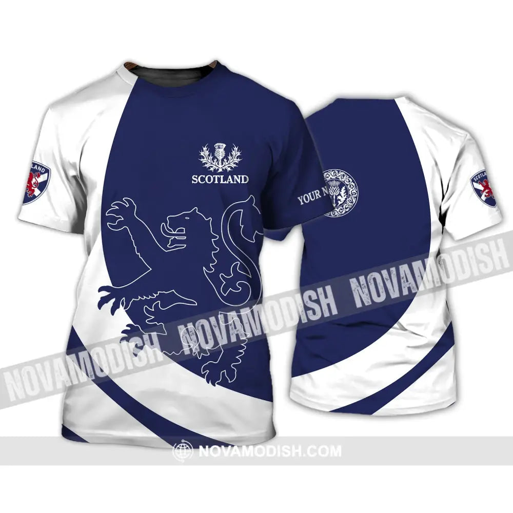 Unisex Shirt - Custom Name 3D Shirt - Scottish Logo And Name T-Shirt / S T-shirt