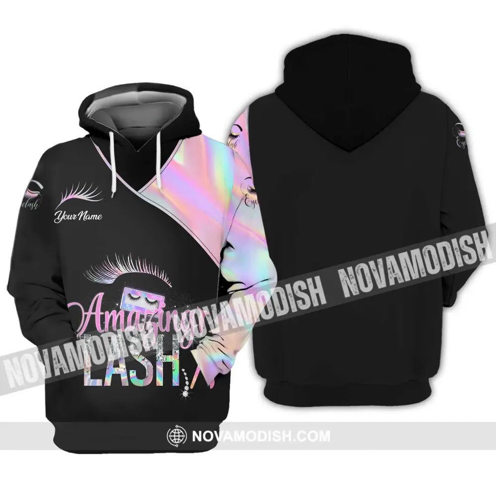 Unisex Shirt - Custom Name Shirt Amazing Lash Hoodie / S T-shirt