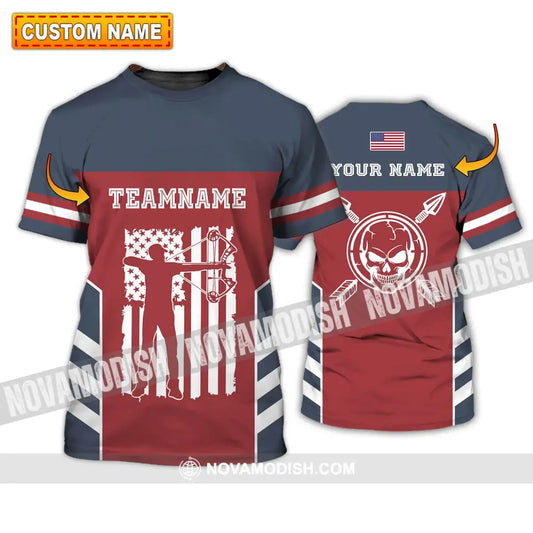 Unisex Shirt - Custom Name America Archery Shirt T-shirt