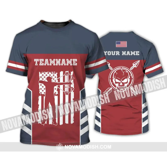 Unisex Shirt - Custom Name America Archery Shirt T-Shirt / S T-shirt