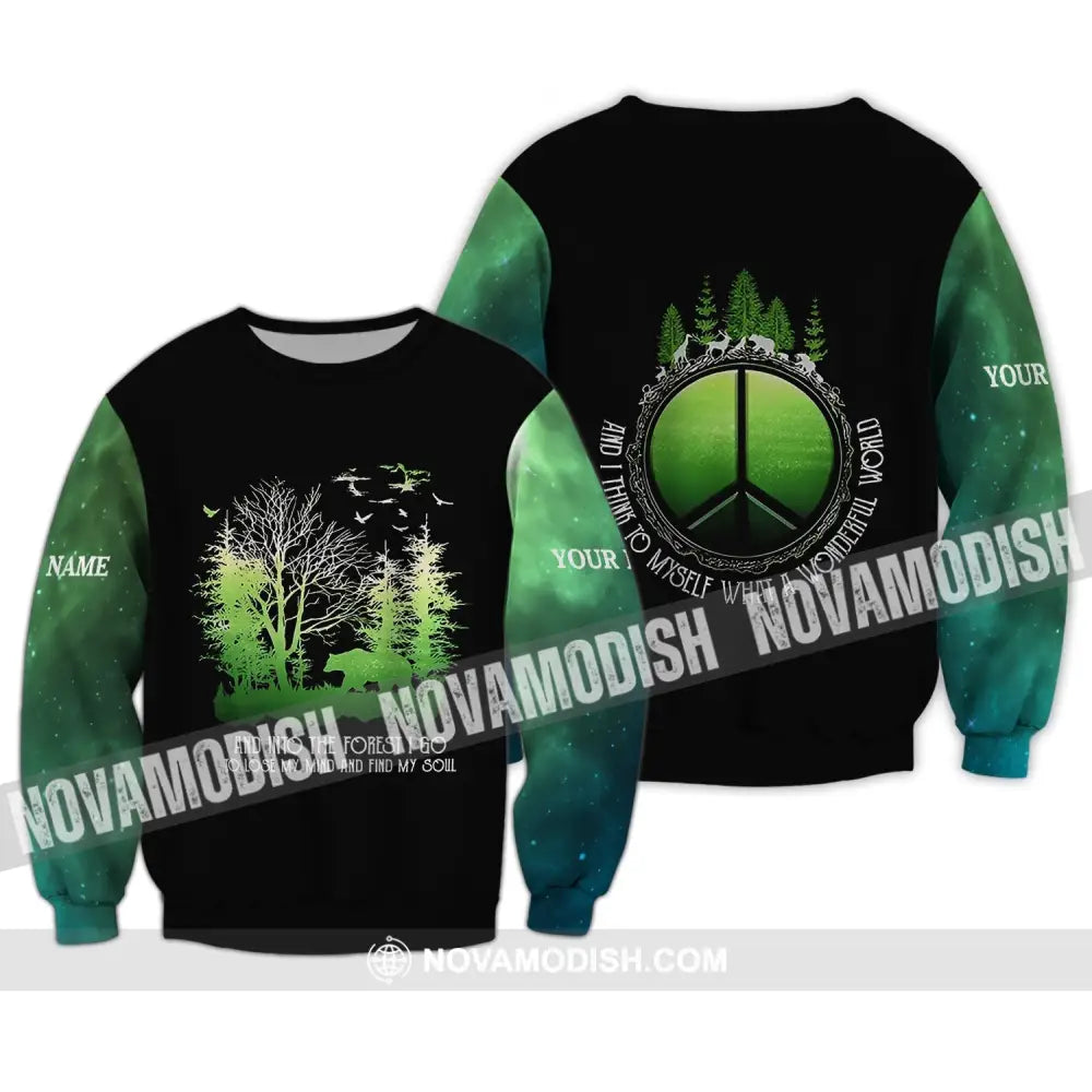 Unisex Shirt - Custom Name Shirt - And Into The Forest I Go To Lose My Mind And Find My Soul Long Sleeve / S T-shirt