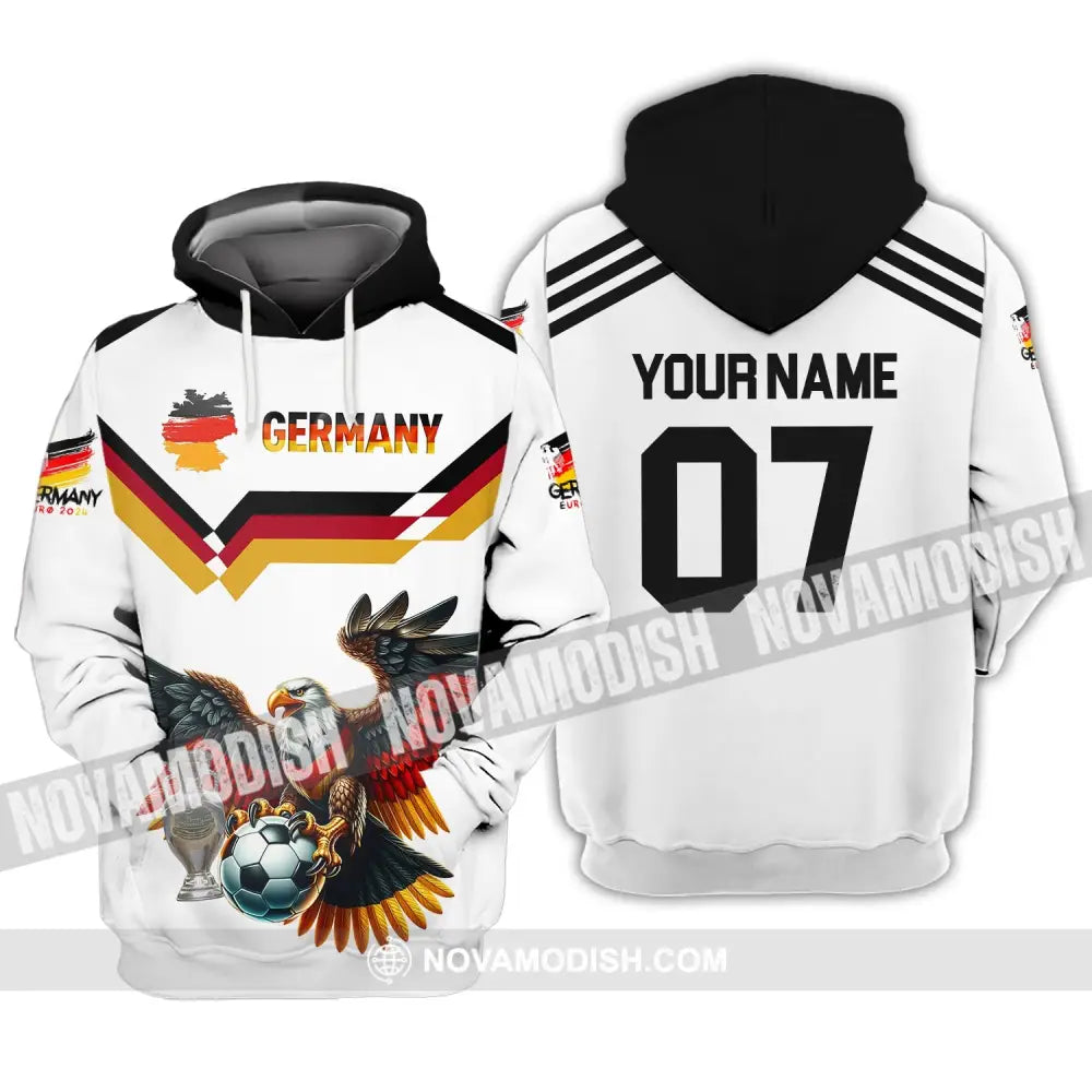 Unisex Shirt - Custom Name And Number 2024 Euro Cup Germany Team Hoodie / S T-Shirt