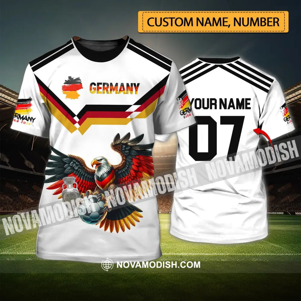 Unisex Shirt - Custom Name And Number 2024 Euro Cup Germany Team T-Shirt