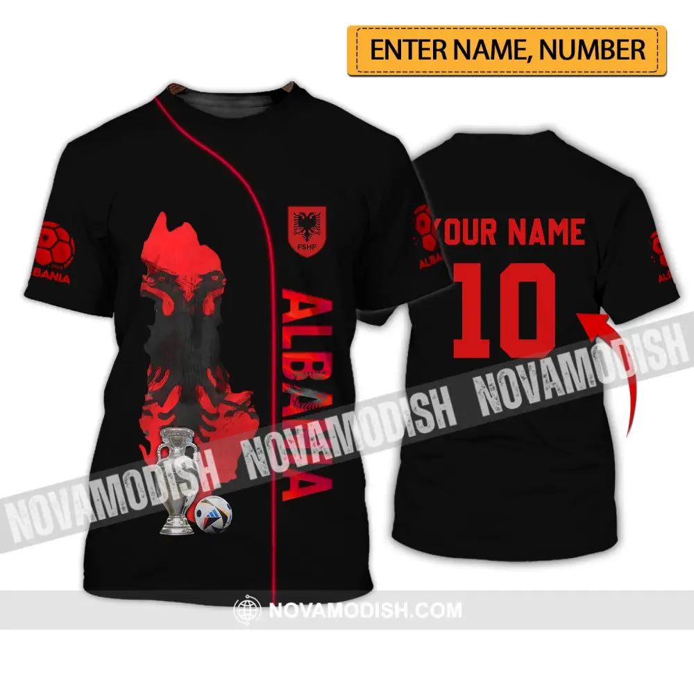 Unisex Shirt - Custom Name And Number Albania National Team Euro 2024 T-Shirt