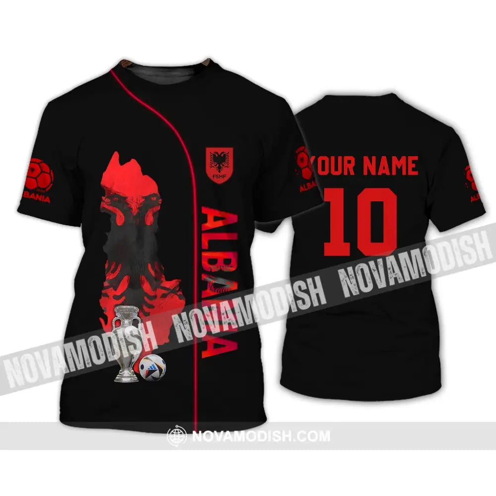 Unisex Shirt - Custom Name And Number Albania National Team Euro 2024 T-Shirt / S T-Shirt