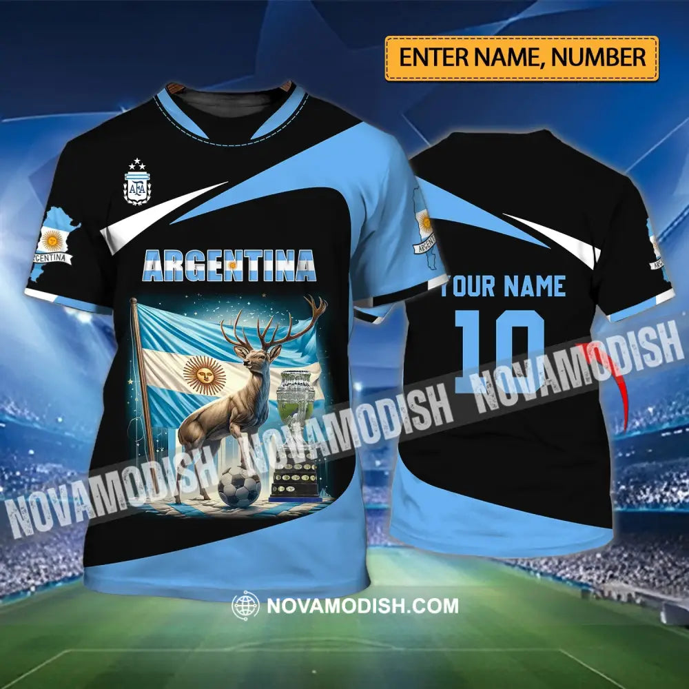 Unisex Shirt - Custom Name And Number Argentina National Team Lover T-Shirt