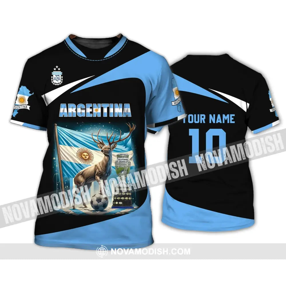 Unisex Shirt - Custom Name And Number Argentina National Team Lover T-Shirt / S T-Shirt