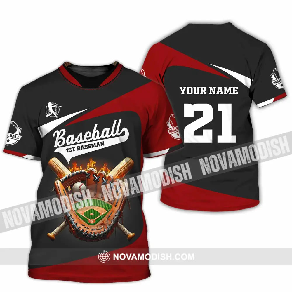 Unisex Shirt Custom Name And Number Baseball Love T-Shirt / S T-Shirt