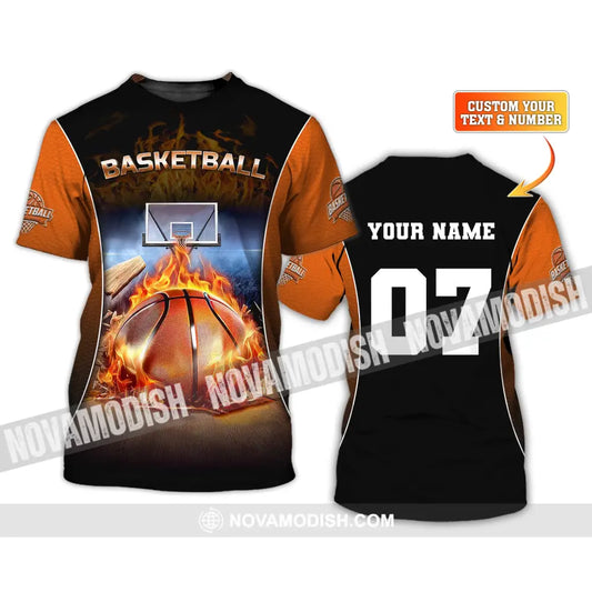 Unisex Shirt Custom Name And Number Basketball T-Shirt Gift For Player