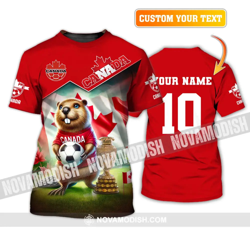 Unisex Shirt Custom Name And Number Canada Football Polo Euro 2024 Hoodie Long Sleeve T-Shirt