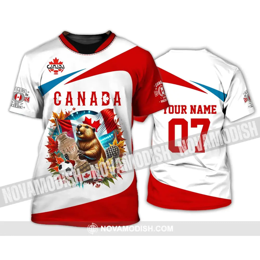 Unisex Shirt - Custom Name And Number Canada Team Copa 2024 T-Shirt / S T-Shirt