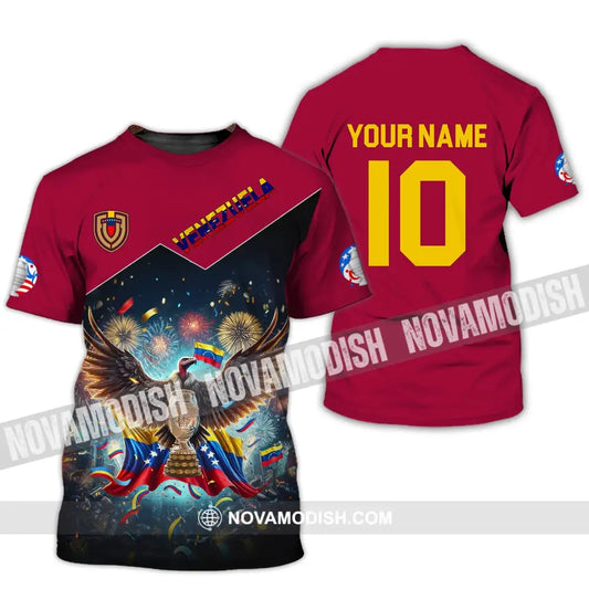 Unisex Shirt - Custom Name And Number Copa 2024 Sport Venezuela Team T-Shirt / S T-Shirt