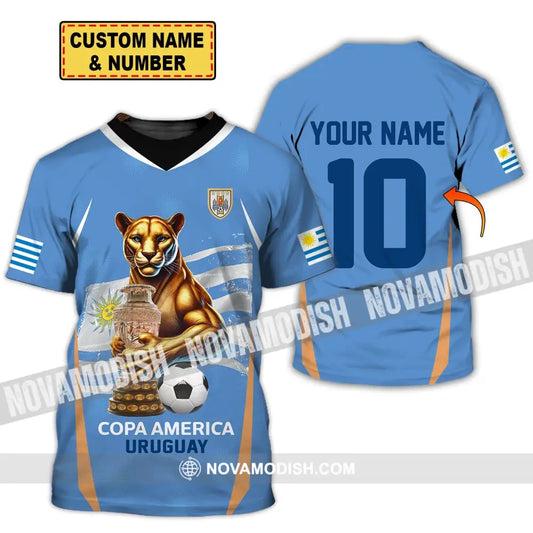 Unisex Shirt - Custom Name And Number Copa America Sport Uruguay T-Shirt