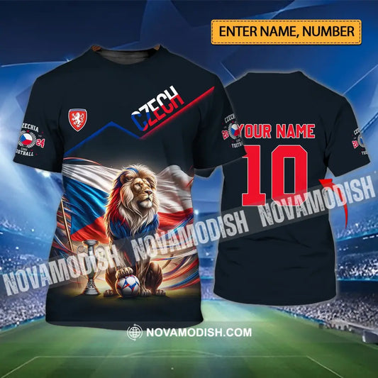 Unisex Shirt - Custom Name And Number Czech National Team Lover T-Shirt