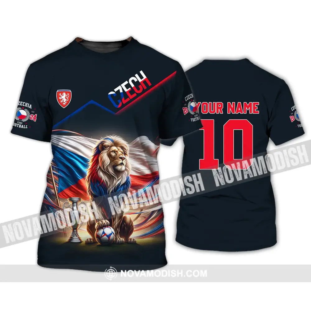 Unisex Shirt - Custom Name And Number Czech National Team Lover T-Shirt / S T-Shirt