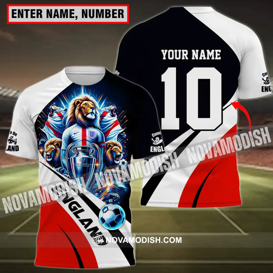 Unisex Shirt - Custom Name And Number England Euro 2024 Shirt National Team T-shirt