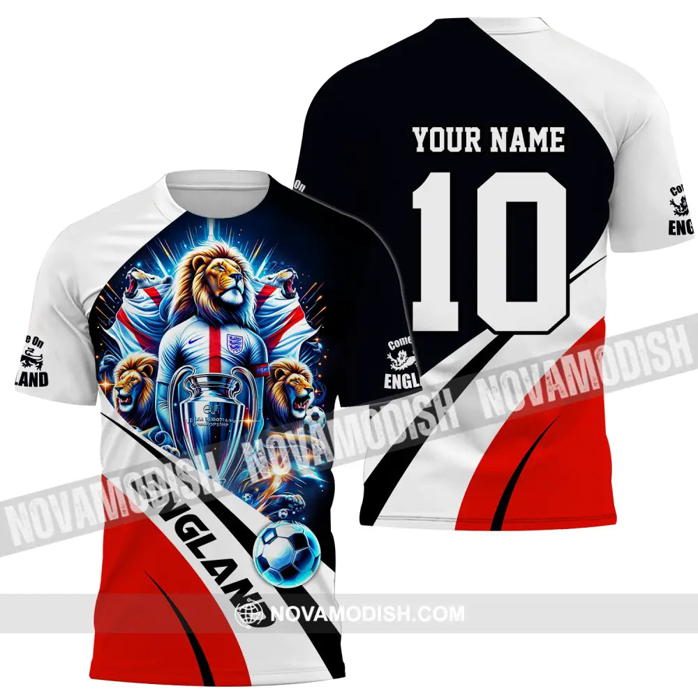 Unisex Shirt - Custom Name And Number England Euro 2024 Shirt National Team T-Shirt / S T-shirt
