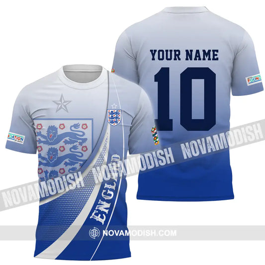 Unisex Shirt - Custom Name And Number England Euro 2024 Shirt T-Shirt / S T-shirt