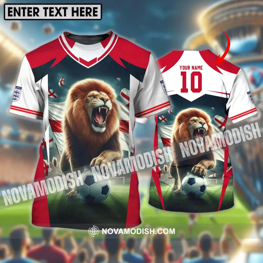 Unisex Shirt - Custom Name And Number England Euro Team Lover Shirt T-shirt