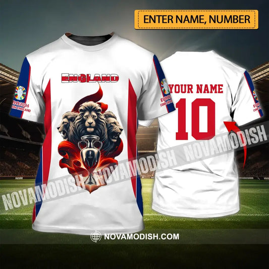 Unisex Shirt - Custom Name And Number England National Team Euro 2024 T-Shirt