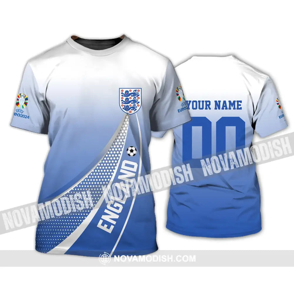 Unisex Shirt - Custom Name And Number England National Team Euro Shirt 2024 T-Shirt / S T-shirt