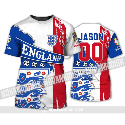 Unisex Shirt - Custom Name And Number Shirt England National Team T-Shirt / S T-shirt