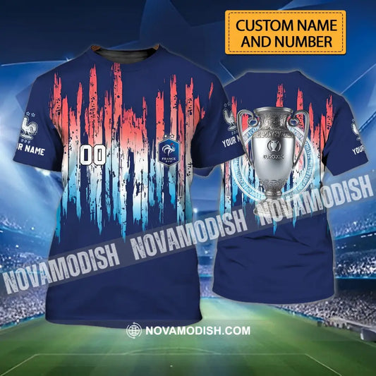 Unisex Shirt - Custom Name And Number Euro 2024 Shirt Cup France National Team Shirt T-shirt