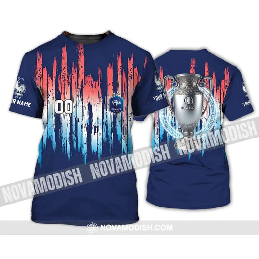 Unisex Shirt - Custom Name And Number Euro 2024 Shirt Cup France National Team Shirt T-Shirt / S T-shirt