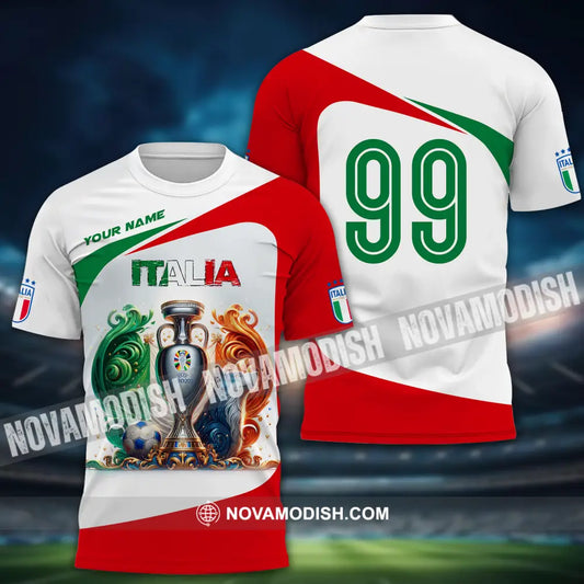 Unisex Shirt - Custom Name And Number Shirt Euro 2024 Cup Italia National Team Shirt T-Shirt / S T-shirt