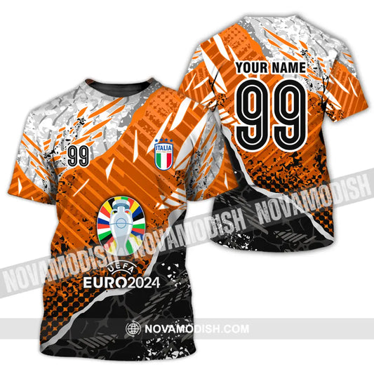 Unisex Shirt - Custom Name And Number Euro 2024 Cup Shirt Italia National Team Shirt T-Shirt / S T-shirt